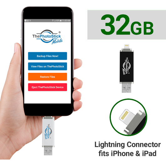 ThePhotoStick® Mobile 2.0 for iPhone and iPad (32GB)