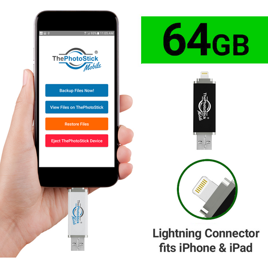 ThePhotoStick® Mobile 2.0 for iPhone and iPad (64GB)